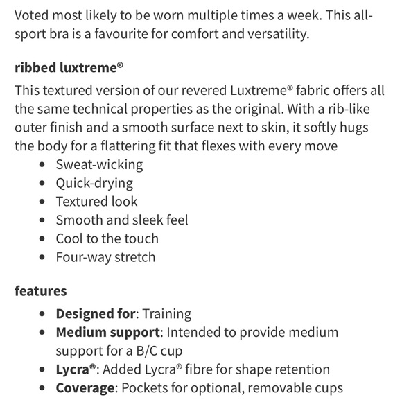 Lululemon Sz 14 Energy Longline Ribbed Bra *Medium Support in Dahlia Mauve Sz 14 - Picture 16 of 16